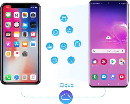 iPhone to Samsung through icloud