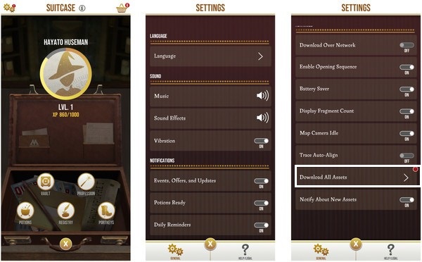 download assets harry potter