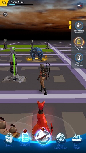 Spawning ghosts in Ghostbusters World