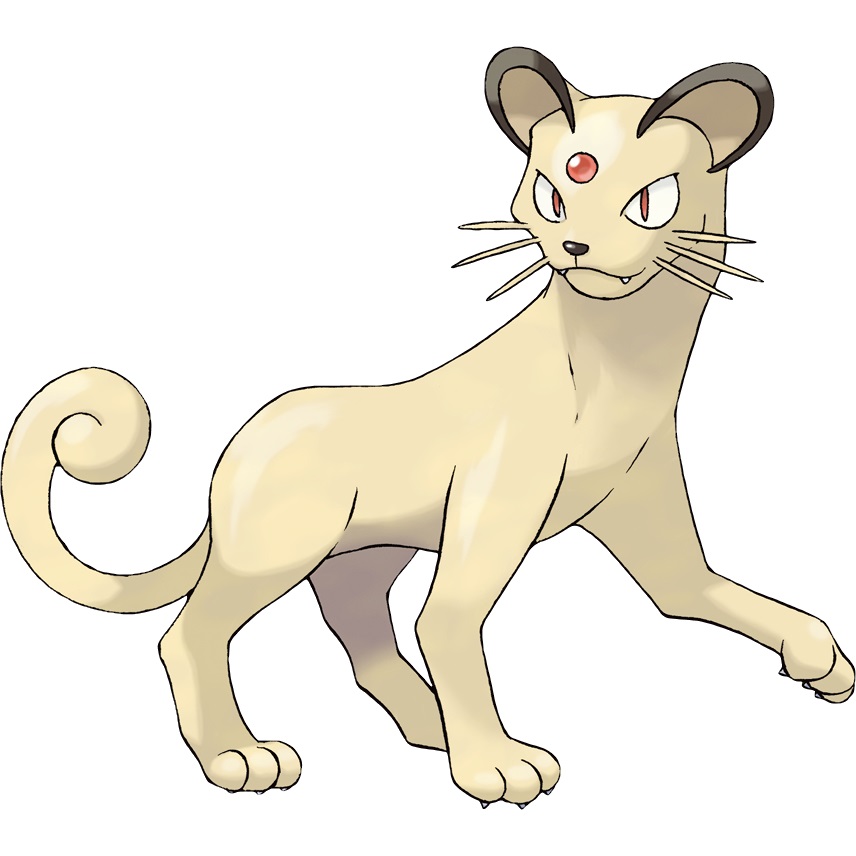 Persian, the first Pokemon that Giovanni will use