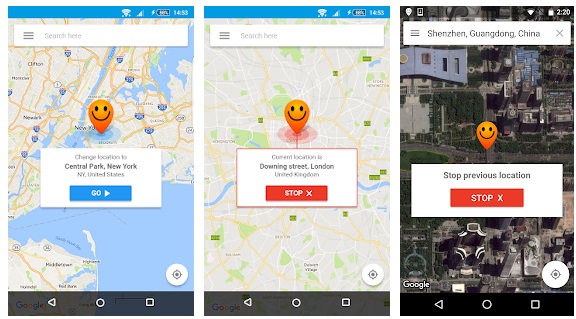 fake location on hola