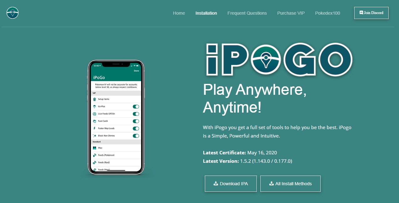 ipogo app install