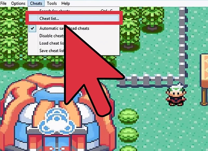 pokemon red frost master ball cheat code