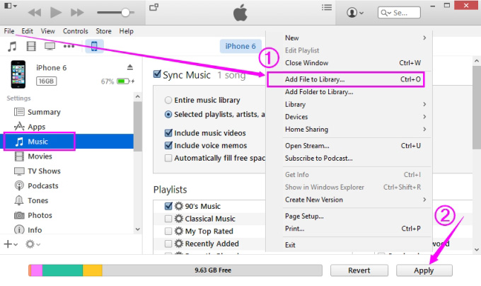 使用手动方式将音乐从iPod传输到iPad  - 步骤6