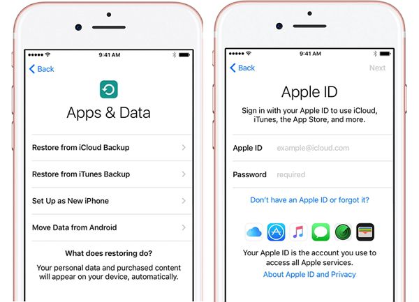 Daten vom alten iPhone auf das iPhone XS (Max) übertragen - in der iCloud anmelden