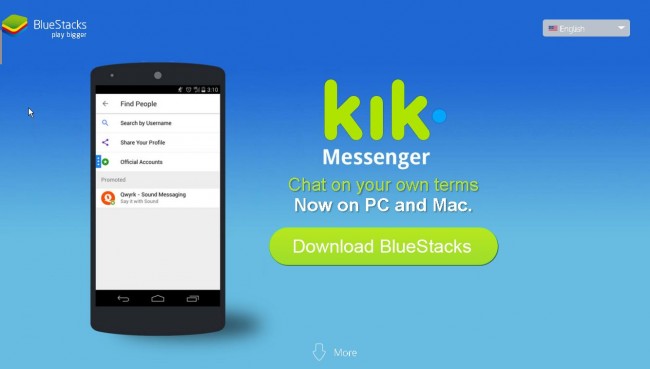 Repair Kik login problems with BlueStacks