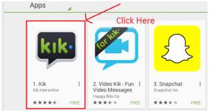 step 4 to download Kik Messenger app for Windows PC