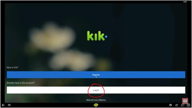step 7 to download Kik Messenger app for Mac