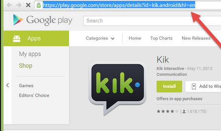 step 1 to login Kik online by Manymo