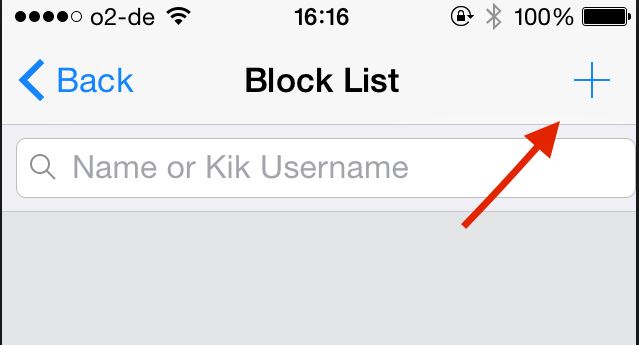 step 5 to block someone on Kik