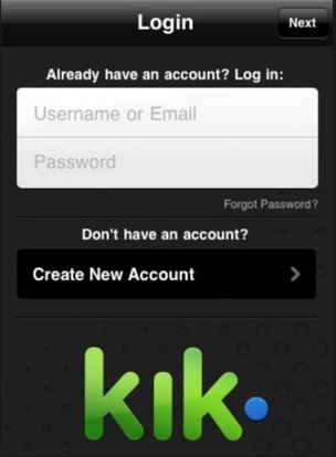 Schritt 6 zum Zurücksetzen des Kik-Passworts