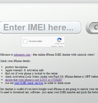 free apps on IMEI check