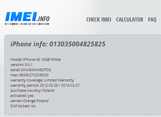 free apps on IMEI check
