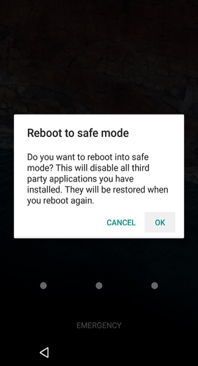 reboot to safe mode