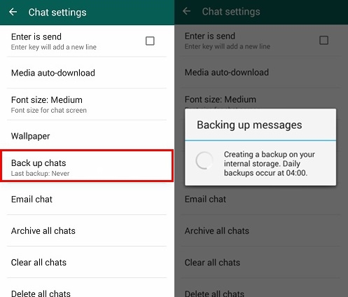how to transfer whatsapp account from one phone to another
