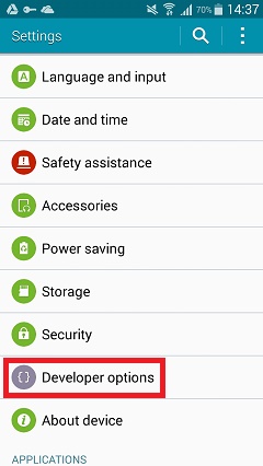 transferir el archivo de Samsung a la PC manualmente