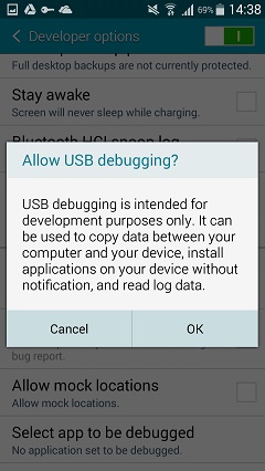 das Samsung Galaxy auf dem PC sichern - USB Debugging erlauben