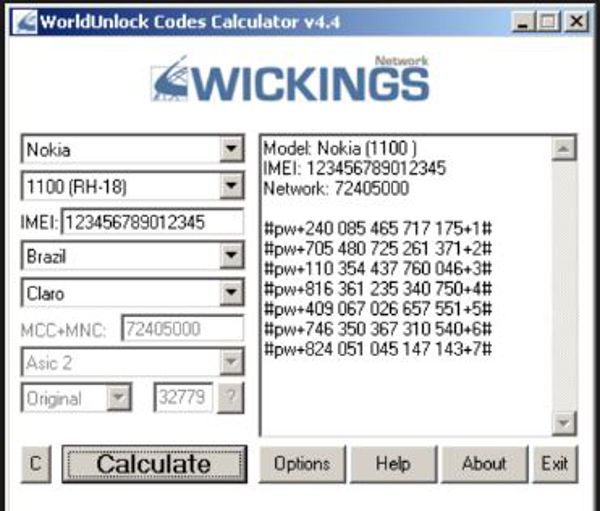 worldunlock codes calculator v5 systems