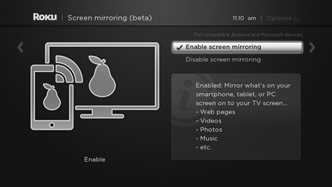 screen mirror app for windows 10 to roku tv