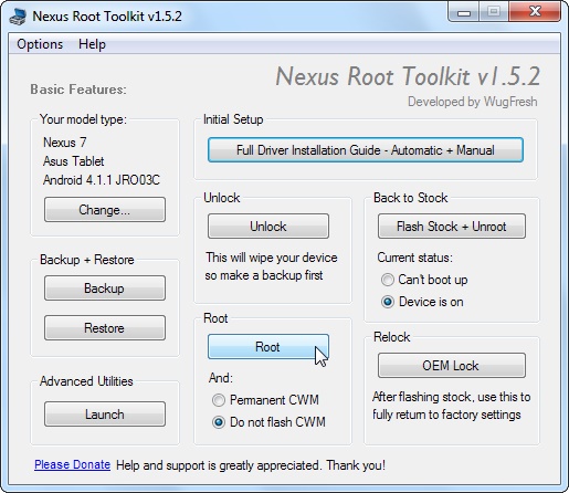 nexus root toolkit