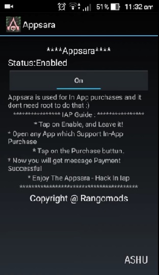 hackear compras en aplicaciones con appsara