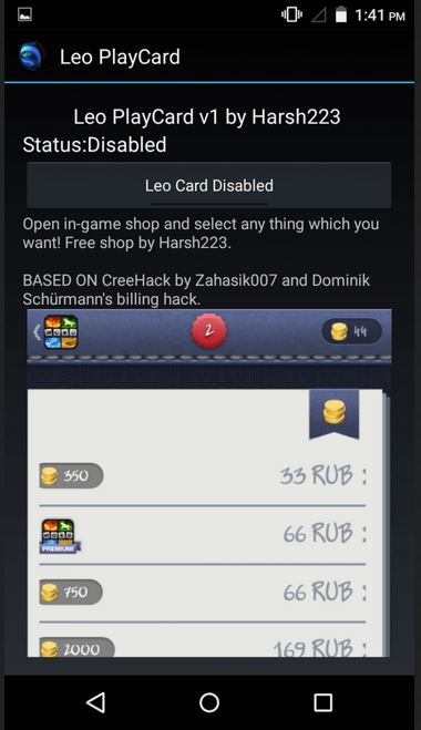 hackear compras en aplicaciones con leo playcard