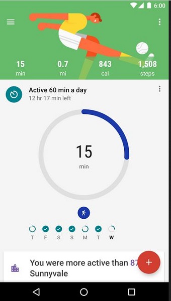 google fit fitness tracking
