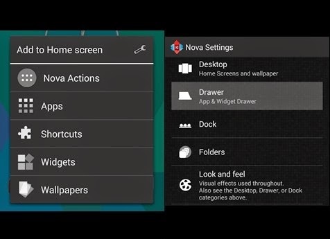 Cacher les applications avec nova launcher prime