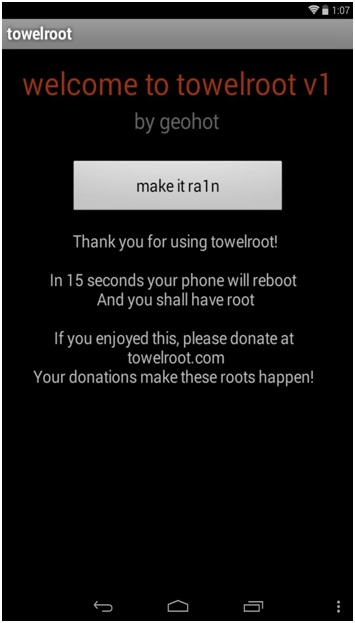 root nexus 7 with towelroot