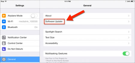 Actualizar El Software Del iPad