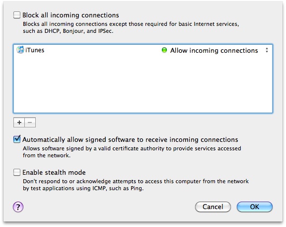 iTunes-Fehler 50 Firewall-/Antivirus-Einstellungen prüfen