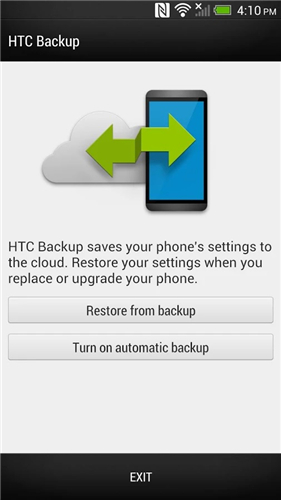 how to use htc backup