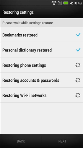 how to use htc backup