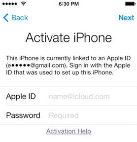 unlock Ativação do Bloqueio do iCloud on iPhone 8