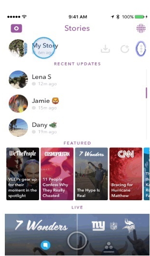 my story snapchat settings