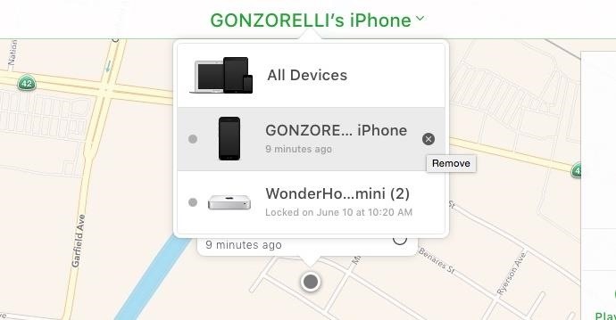 retirer l'appareil pour désactiver find my iphone