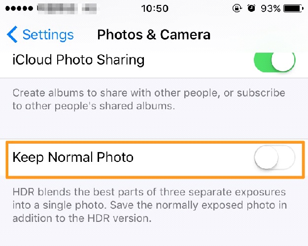 如何在iphone上释放存储空间 - 仅保存hdr照片
