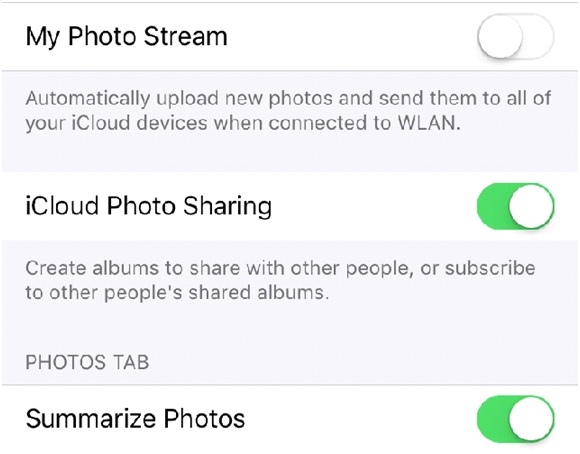 如何在iphone禁用照片流上释放存储空间