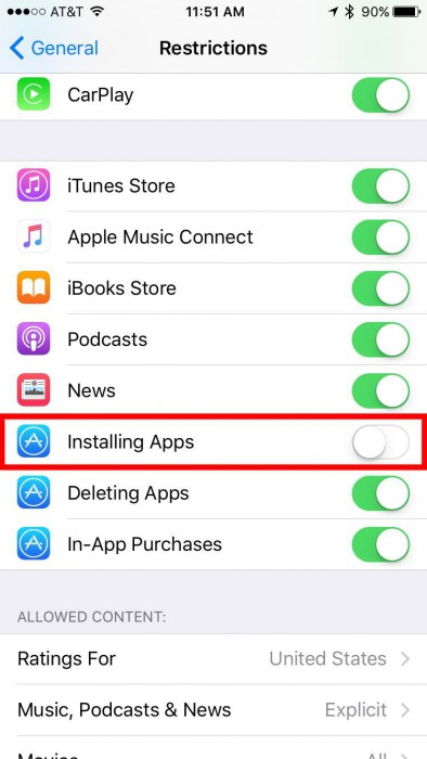 cant download app on iphone