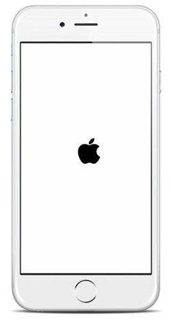 iphone keeps restarting-iphone white apple logo