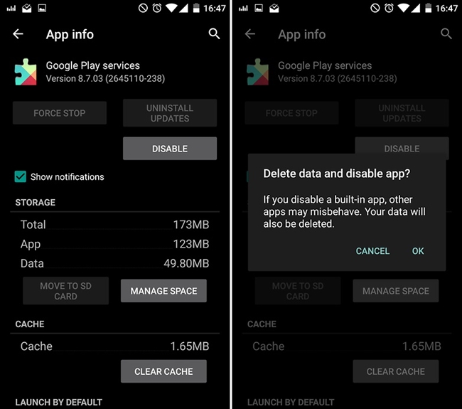 Desinstalar google fotos android