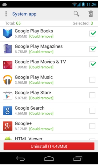 google play app uninstall