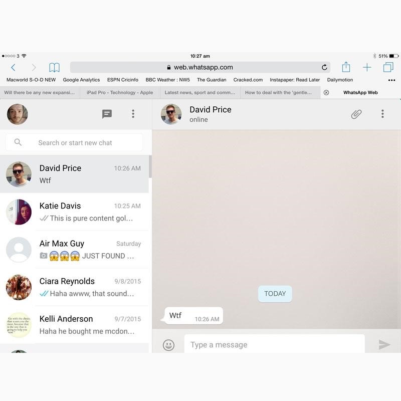 whatsapp web download for ipad