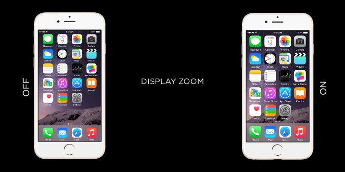 l'écran de l'iphone ne tournera pas-affichage zoom sur iphone