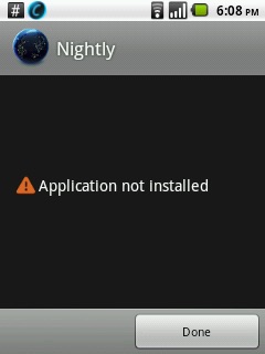 app Android non installé