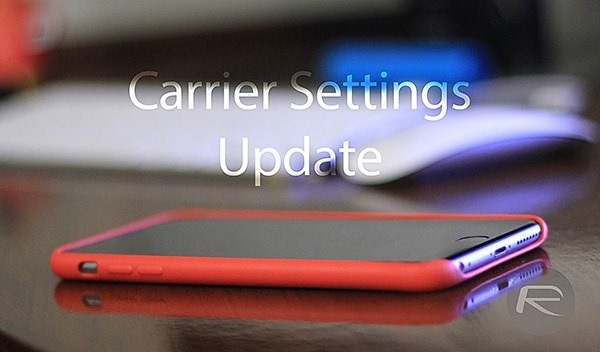 carrier settings update