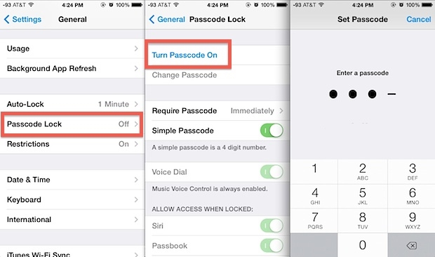 iphone lock screen-iphone passcode lock