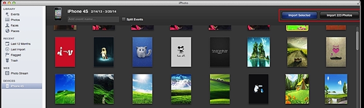  trasferisci le foto di iPhone in mac usando iphoto - 2