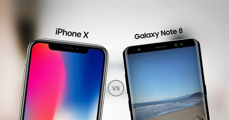 iphone x vs samsung note 8