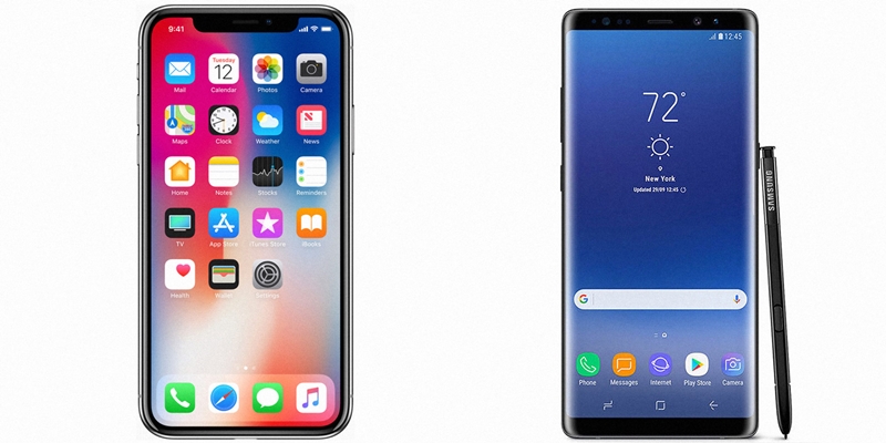 iphone x vs samsung note 8